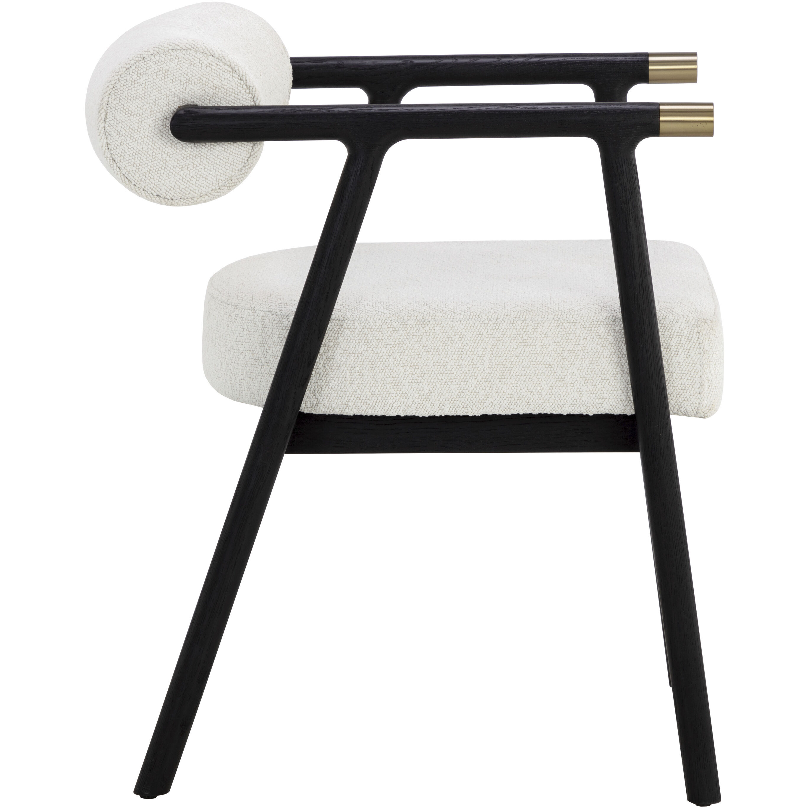 Sova Black / Copenhagen White Dining Armchair